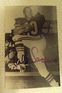 Gale Sayers Autographed Postcard Chicago Bears - JSA Authentication