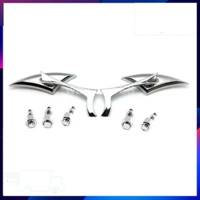 Espejos retrovisores cromados para moto Honda Shadow VT 600 700 750 1100 VT1300 Foto 1 de 4