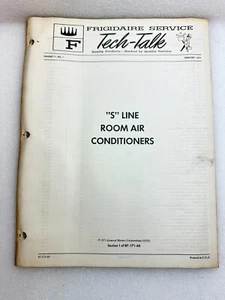 Aire acondicionado FRIGIDAIRE TECH-TALK MANUAL "S" Line Room Vol. 71 # 1 - Imagen 1 de 2