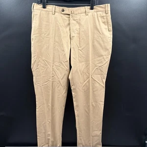 PT Torino Silkochino Pants Men Size 36x32 (EU 52) Beige Khaki Slim Fit - Picture 1 of 10