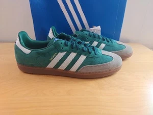 ADIDAS SAMBA OG COLLEGIATE GREEN GUM MENS TRAINERS SIZE UK 11.5 - Picture 1 of 9