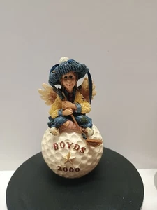 Boyds Bears "Birdie...FORE!" #25661 Christmas Ornament Golf Ball Angel Sports - Picture 1 of 5