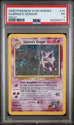 2000 POKEMON GYM HEROES #14 SABRINA'S GENGAR HOLO - Image 1 of 3