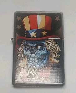 Star Skull American Flag Oversized Lighter - Picture 1 of 6