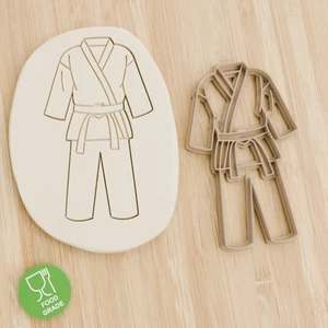 Karateanzug cookie Keksstempel/Ausstechform Keksausstecher ca.8cm - Bild 1 von 1