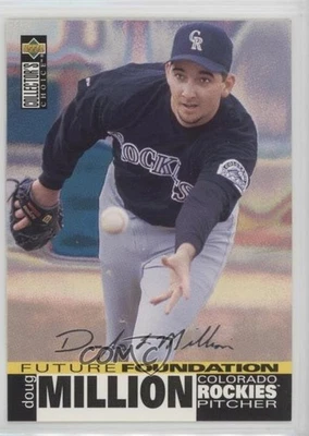1995 Upper Deck Collector's Choice Silver Foil Signature Doug Million Rookie RC - Image 1 of 2
