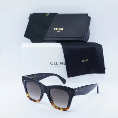 Gafas de sol Celine CL4004IN 05K negras/habana/grises degradadas 50-22-150 nuevas auténticas... Foto 1 de 4