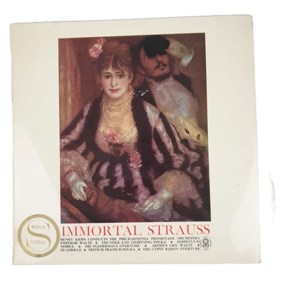 Philharmonia Promenade Orchestra - Immortal Strauss 33 RPM Vinyl LP Record, 1962 - Image 1 of 4