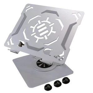 ENHANCE R1 Rotating Laptop Stand with 3 Cable Holders - Laptop Riser for Desk - Picture 1 of 9