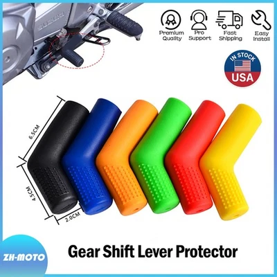 Motorcycle Footpeg Shift Lever Rubbe Cover Boot Shoe Protector Gear Shifter Foot - Image 1 of 4
