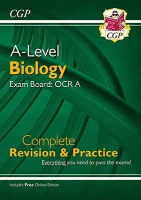 A-Level Biology: OCR A Year 1 & 2 Complete Revision & Practice w... by CGP Books - Image 1 of 2
