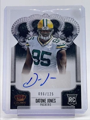 DATONE JONES 2013 CROWN ROYALE ROOKIE AUTOGRAPH DIE CUT RC AUTO /125 Q1318 - Image 1 of 2