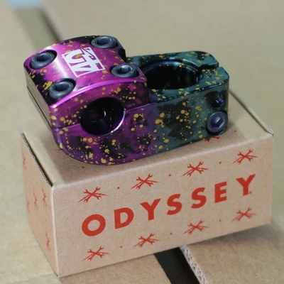 ODYSSEY BMX NORD BICYCLE STEM '85 SPLATTER (NO TWO ARE THE SAME) - Image 1 of 2