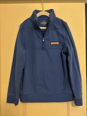 Boys vineyard Vines Blue shep 1/4 Zip Pullover Size Small (8-10) - Image 1 of 4