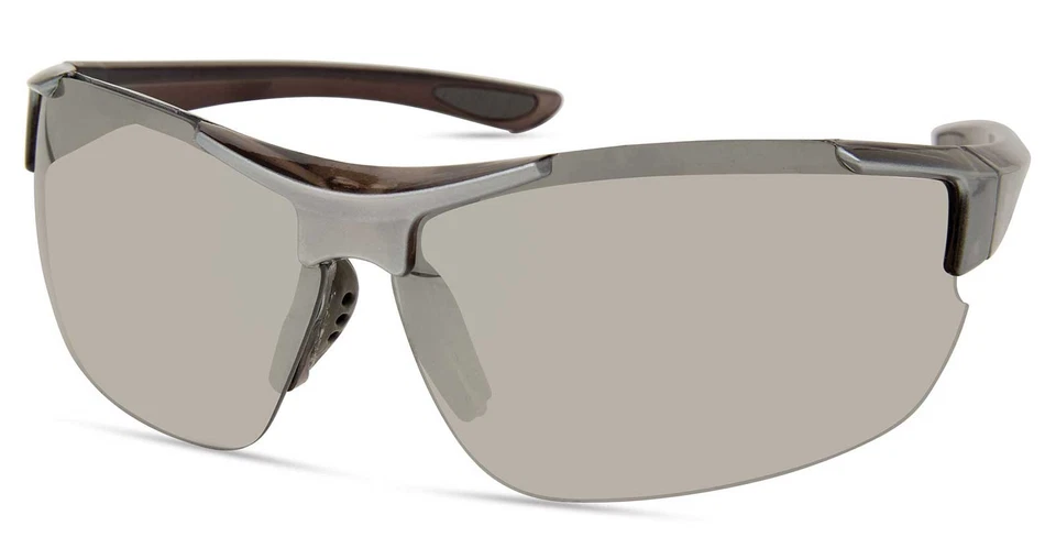 Gafas de sol envolventes deportivas Harley-Davidson para hombre, montura gris/lentes espejadas ahumadas Foto 1 de 1