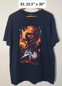 Sodom Decision Day Black 2-Sided XL Band T-Shirt Thrash Metal VGUC - Picture 1 of 6