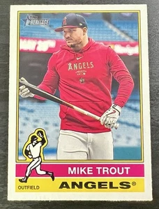 2025 Topps Heritage MIKE TROUT Image Variation SP #119 Angels - Future HOF! - Picture 1 of 4