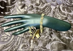 Vintage Goldette Bracelet And Brooch and Stick Pin - Picture 1 of 9