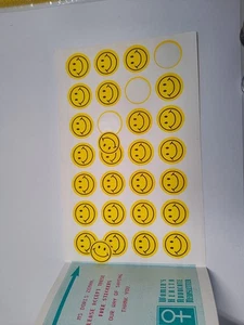 Vintage "Have a Happy Day" Smiley Face stickers - Picture 1 of 2