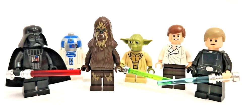 Lego Star Wars Minifiguras Lote y Accesorios Lote - Jedi Sith Wookiee Sables de Luz Foto 1 de 4