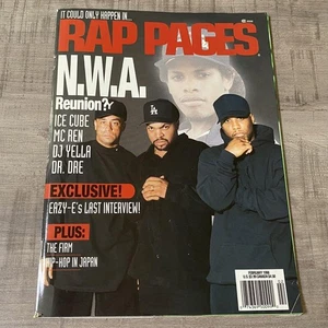 Eazy-E Ice Cube Dr Dre NWA RAP PAGES Magazine February 1998 Issue - Imagen 1 de 11