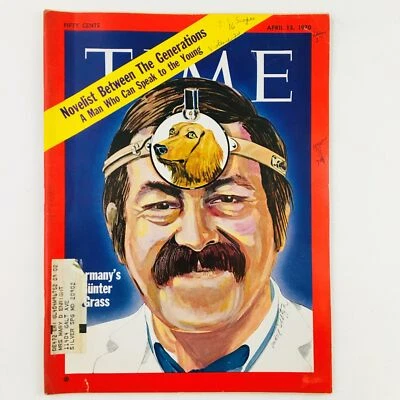 VTG Time Magazine April 13 1970 Vol. 95 No. 15 German Novelist Günter Grass - Image 1 of 2