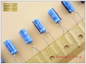 Rubycon old models sky blue TWSS 2.2uF/50V2.2uF 5x11mm Audio capacitor HiFi DIY - Picture 1 of 3