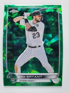 2022 Topps Chrome Update Sapphire US301 Kris Bryant Green Refractor /75 - Bild 1 von 2