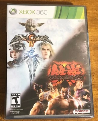 Soul Calibur IV / Tekken 6 Double Pack ~ BRAND NEW FACTORY SEALED ~ Xbox 360 - Image 1 of 4