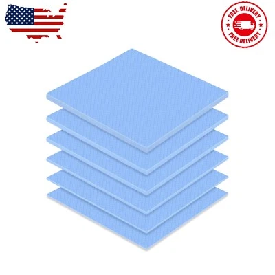 Almohadilla térmica 6 piezas 100 X 100 mm, 0,5 mm, 1 mm, 1,5 mm, 2 mm, 2,5 mm, 3 mm Heat Re Foto 1 de 4