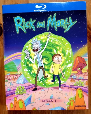 Rick and Morty Season 1 Blu Ray W/ Slipcover - Image 1 of 2