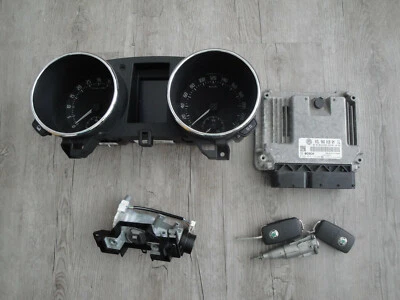 Skoda Yeti 2,0 Tdi Engine Control Unit Key Tacho Closing Rate Immobiliser - Image 1 of 3