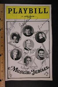 CAST SIGNED X 22 AUTOGRAPHED 1976 MUSICAL JUBILEE PLAYBILL~MUNSEL~GISH +