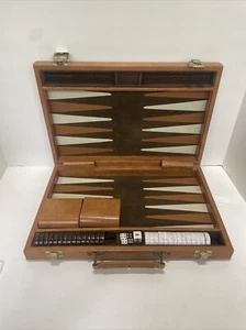 backgammon by cardinal speckled Coins dice vintage No Rule Book - Picture 1 of 9