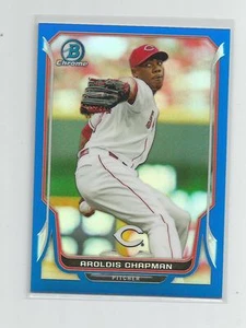 2014 Bowman Chrome AROLDIS CHAPMAN Blue Refractor 204/250 - Picture 1 of 1