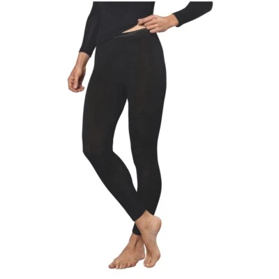 Conta Damen lange Unterhose Schurwolle/Modal Leggings Wollwäsche Glanzabschluss - Bild 1 von 4