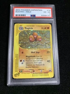 Dugtrio 10/165 - Holo Expedition WoTC Pokemon Card English - PSA 4 VG - EX - Picture 1 of 2