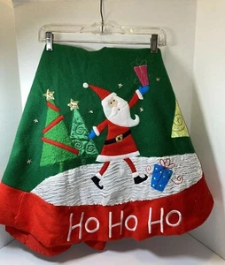 Santa’s Best Tree Skirt  Santa Claus Ho Ho Ho - Picture 1 of 12