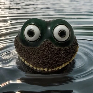 Handarbeit Artesania Rinconda Volkskunst grüner Frosch Figur Made in Uruguay - Bild 1 von 7