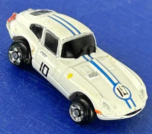 Vintage Rare MICRO MACHINES Jaguar E-Type Coupé white racing - Picture 1 of 5