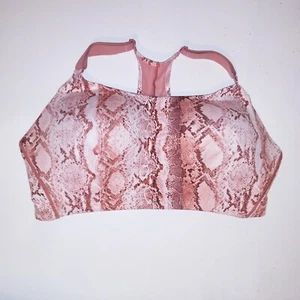Sujetador Deportivo Victoria Secret Increíble Estampado Piel de Serpiente Rosa Marrón Forrado Animal - Imagen 1 de 17