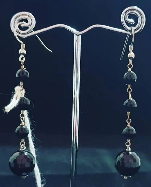 Orecchini in Onice e Argento 925  - Immagine 1 di 1