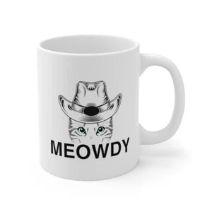 Meowdy - Ceramic Cat Mug 11oz - Picture 1 of 13