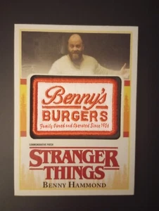 STRANGER THINGS BENNYS BURGERS PATCH P-BN Mint Trading Card Netflix  Topps - Picture 1 of 2