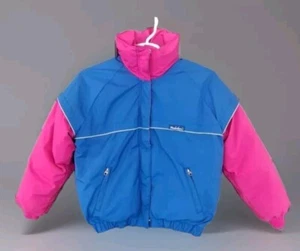 POWDERHORN MOUNTAINEERING Vintage 90s  Down Insulated Winter Coat  Girls Size 14 - Picture 1 of 9