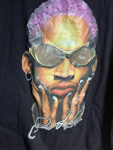 Vintage Dennis Rodman Shirt , Reprint Gift Fan Sleeveless Tee T-Shirt Large L - Picture 1 of 4