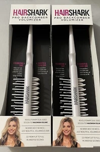 2HAIRSHARK Pro Backcombing Professional 10 Square 3-in-1 Boar Bristle Detangling - Picture 1 of 10
