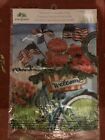 Patriotic Bicycle Flags 14S4874 Evergreen Welcome Garden Flag 12.5" x 18"