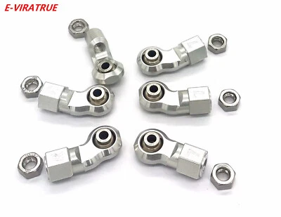 E-VIRATRUE 7075 Aluminum Front Steering Rod Ends For Axial SCX6  1/6 (6pcs) - Image 1 of 4