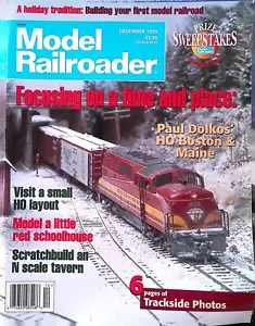 Model Railroader Magazine December 1995 Paul Dolkos' HO Boston and Maine - Picture 1 of 2